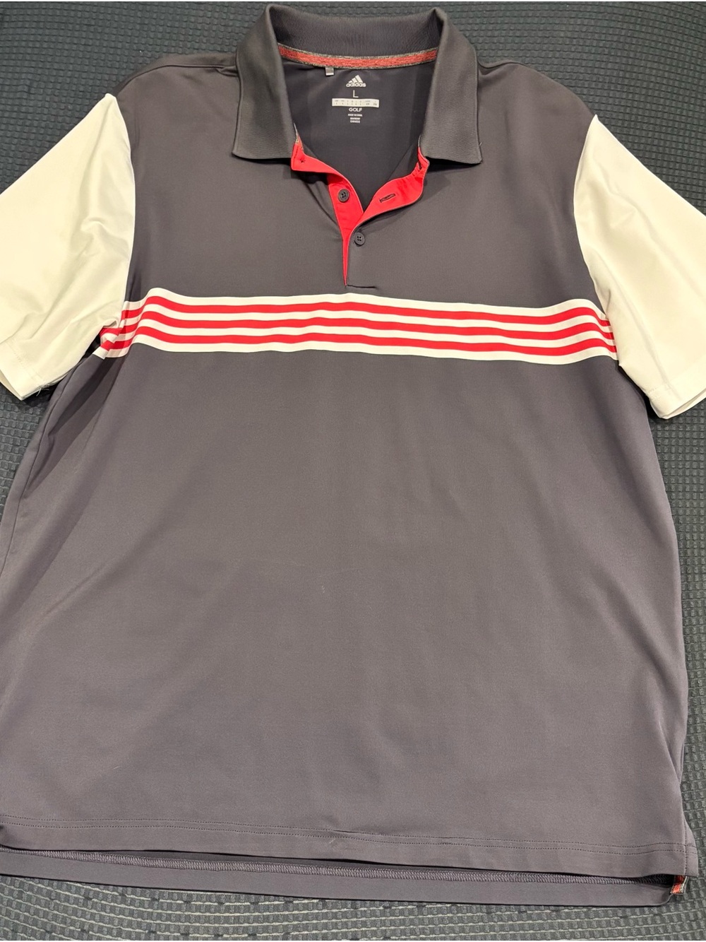 adidas Men's Golf Dark Gray shirt